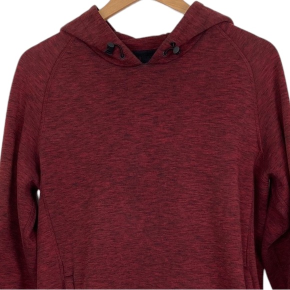 AEO Dark Red Spacedye Hoodie - Picture 12 of 12